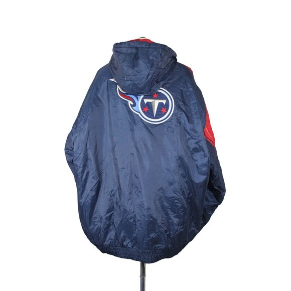 Spotlight vintage Tennessee Titans embroidered quilted full zip hooded jacket XL - Picture 3 of 15